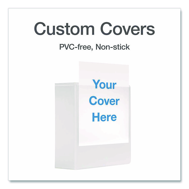 CRD26340 - Cardinal XtraLife ClearVue Non-Stick Slant-D Ring Binder, 3 Rings, 4" Capacity, 11 x 8.5, White (CRD26340) - Image 7