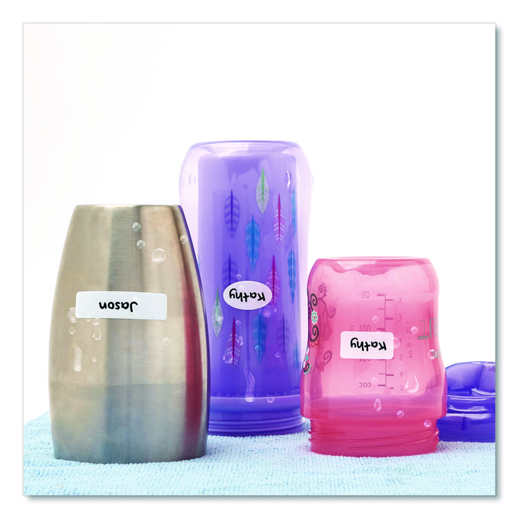 AVE40700 - Avery Avery Kids No-Iron Fabric Labels, Handwrite Only, Assorted Shapes and Sizes, White, 15 Labels/Sheet, 3 Sheets/Pack (AVE40700) - Image 6