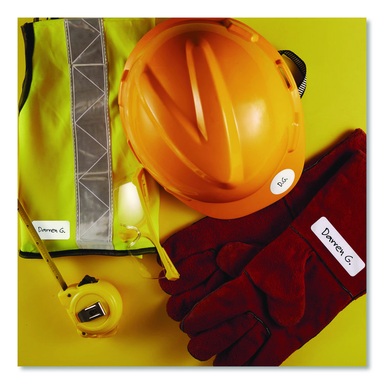 AVE40700 - Avery Avery Kids No-Iron Fabric Labels, Handwrite Only, Assorted Shapes and Sizes, White, 15 Labels/Sheet, 3 Sheets/Pack (AVE40700) - Image 7