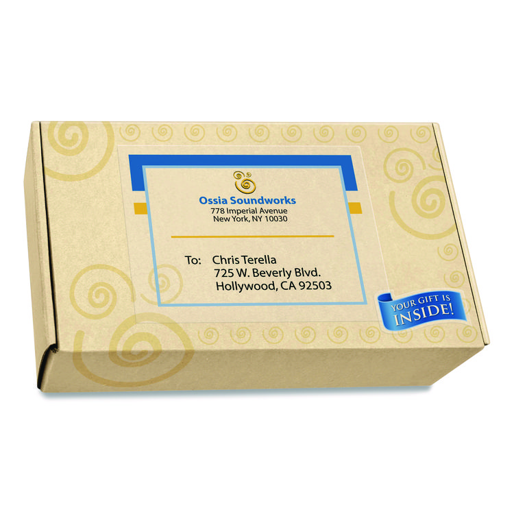 AVE18665 - Avery Matte Clear Shipping Labels, Inkjet Printers, 8.5 x 11, Clear, 10/Pack (AVE18665) - Image 5