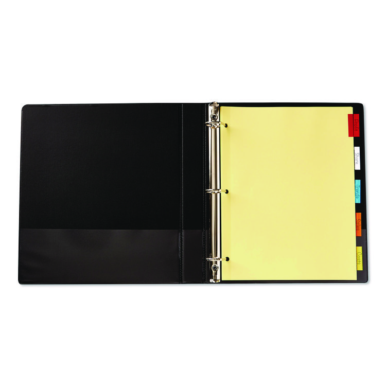 AVE11465 - Office Essentials Plastic Insertable Dividers, 5-Tab, 11 x 8.5, Assorted Tabs, 1 Set (AVE11465) - Image 6