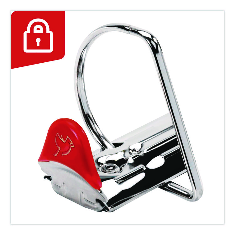 CRD26311 - Cardinal XtraLife ClearVue Non-Stick Slant-D Ring Binder, 3 Rings, 1.5" Capacity, 11 x 8.5, Black (CRD26311) - Image 4