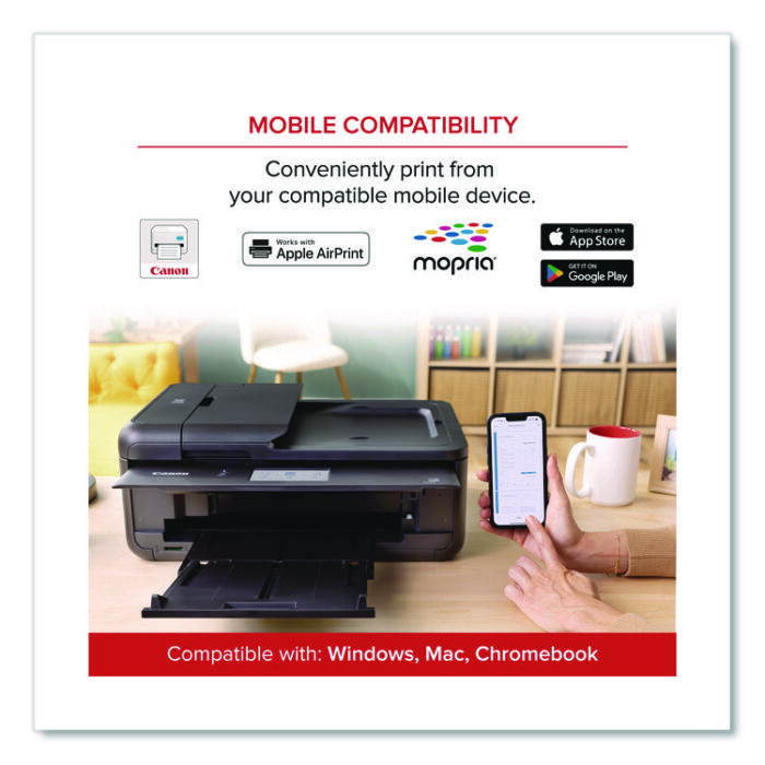 Canon PIXMA TS9520a Wireless All-in-One Inkjet Printer, Copy/Print/Scan (CNMTS9520A) - Image 7