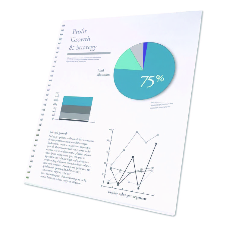 SWI2020046 - GBC CombBind Pre-Punched Paper, 19-Hole, 92 Bright, 20 lb Bond Weight, 8.5 x 11, Unruled, 500/Ream (SWI2020046) - Image 2