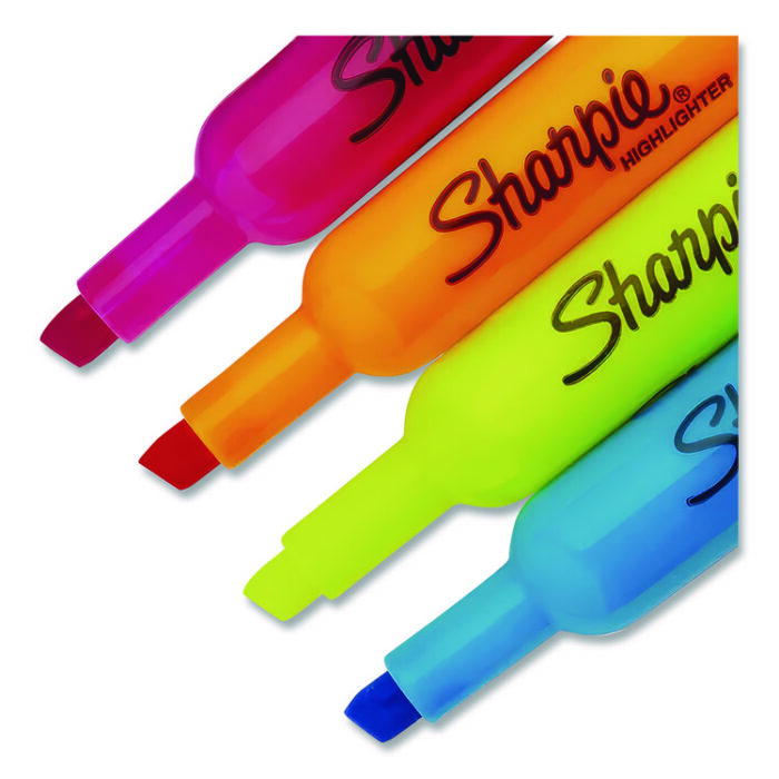 Sharpie Tank Style Highlighters, Assorted Ink Colors, Chisel Tip, Assorted Barrel Colors, 5/Pack (SAN1809199) - Image 3