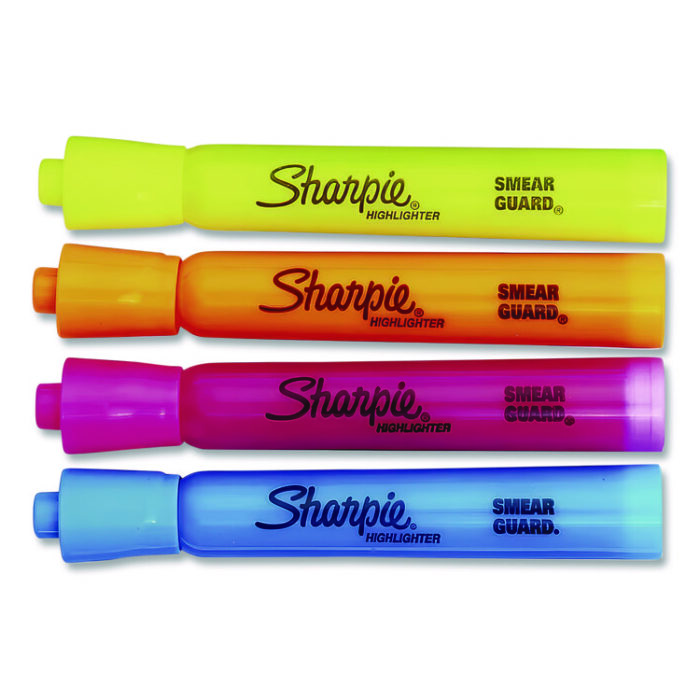 Sharpie Tank Style Highlighters, Assorted Ink Colors, Chisel Tip, Assorted Barrel Colors, 5/Pack (SAN1809199) - Image 4