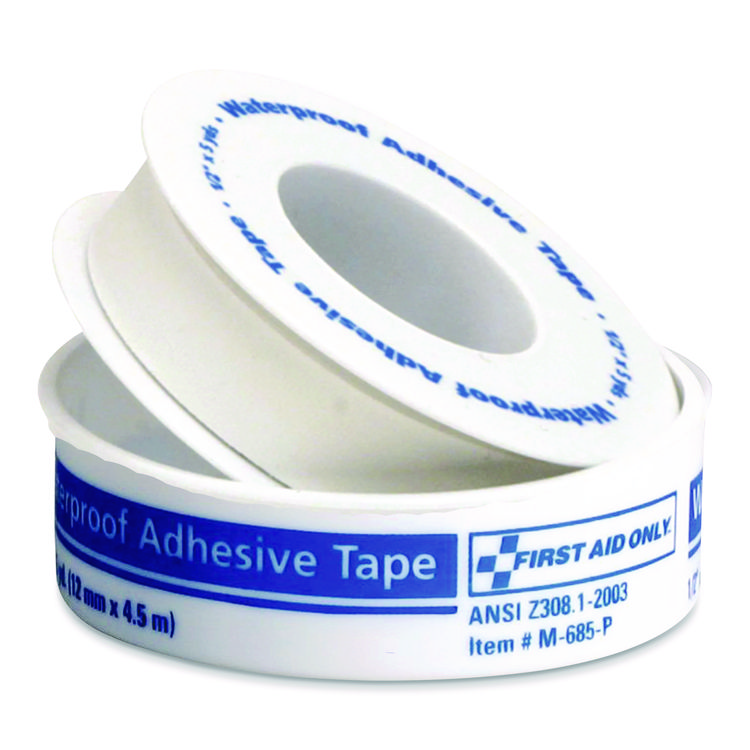 FAO730015 - First Aid Only Waterproof-Adhesive Medical Tape with Dispenser, Acrylic, 1" x 15 ft, White (FAO730015) - Image 3
