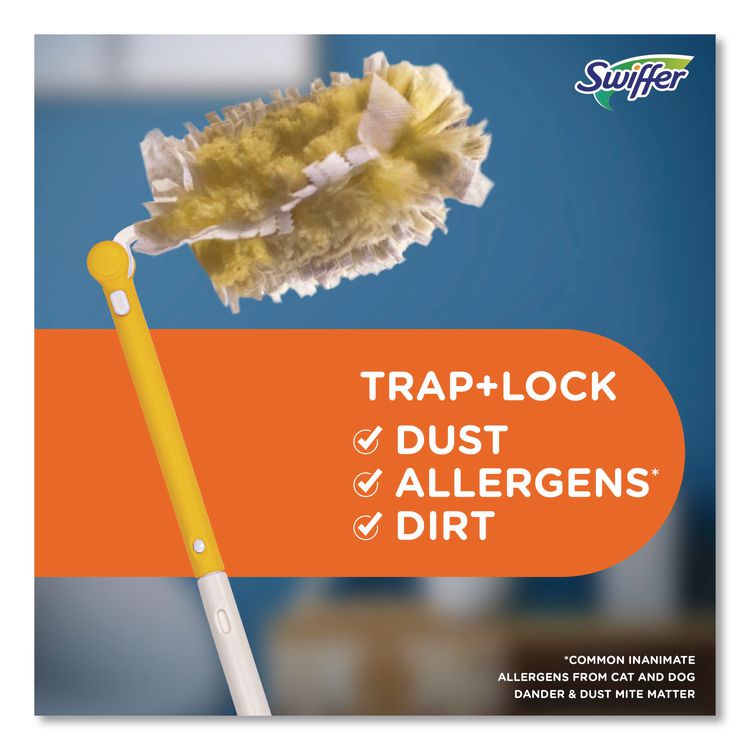 PGC82074CT - Swiffer Heavy Duty Dusters with Extendable Handle, Plastic Handle Extends to 3 ft, 1 Handle and 3 Dusters/Kit, 6 Kits/Carton (PGC82074CT) - Image 5