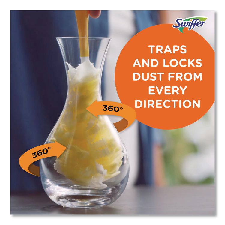 PGC82074CT - Swiffer Heavy Duty Dusters with Extendable Handle, Plastic Handle Extends to 3 ft, 1 Handle and 3 Dusters/Kit, 6 Kits/Carton (PGC82074CT) - Image 7