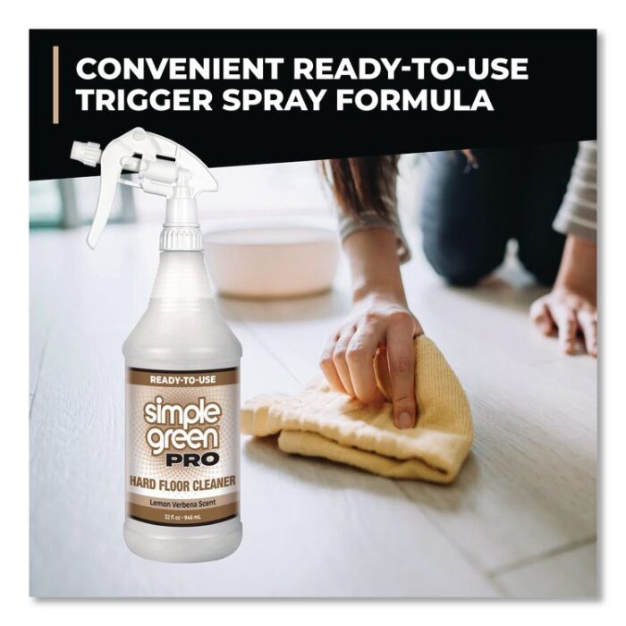 Simple Green Pro Hard Floor Cleaner, Lemon Verbena Scent; 32 oz Spray Bottle, 12/Carton (SMP0505032) - Image 6