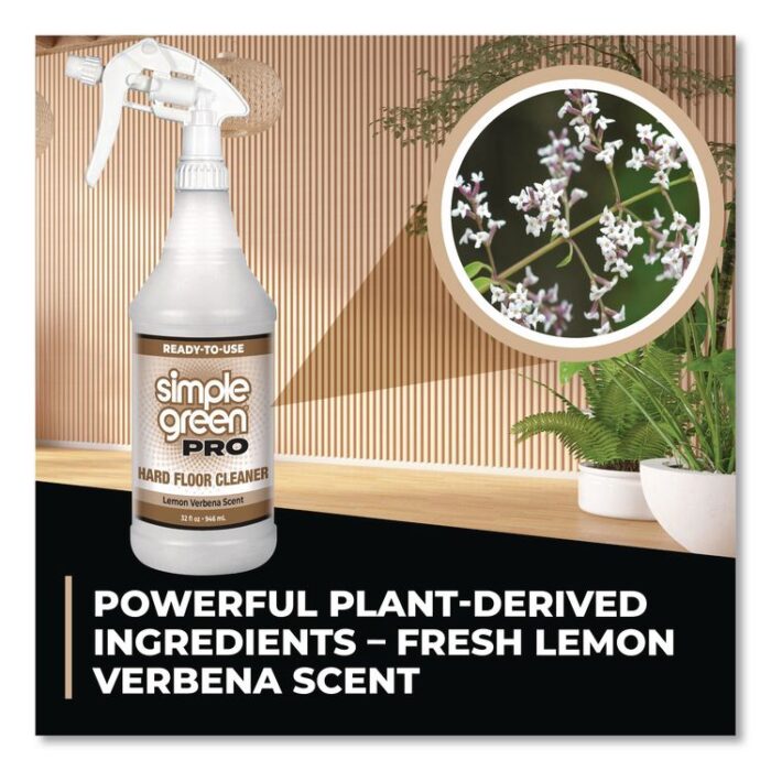 Simple Green Pro Hard Floor Cleaner, Lemon Verbena Scent; 32 oz Spray Bottle, 12/Carton (SMP0505032) - Image 8