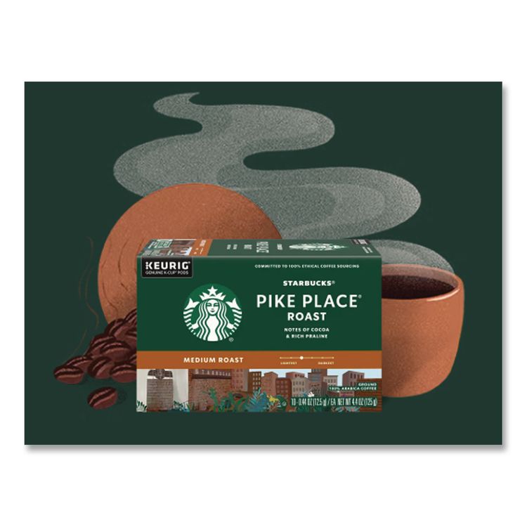 SBK011111161 - Starbucks Pike Place Decaf Coffee K-Cups Pack, 24/Box (SBK011111161) - Image 8
