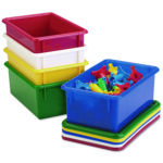 JONTI-CRAFT, INC. Cubbie Trays, 8.63w x 13.5d x 5.25h, Red (JNT8000JC)