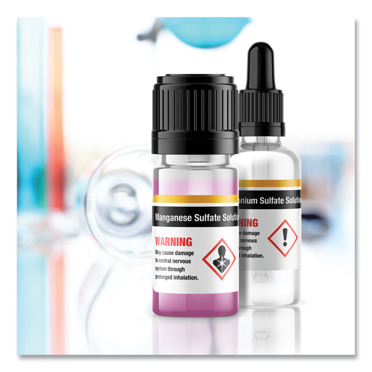 AVE60517 - Avery UltraDuty GHS Chemical Waterproof and UV Resistant Labels, 1 x 2.5, White, 24/Sheet, 25 Sheets/Pack (AVE60517) - Image 5