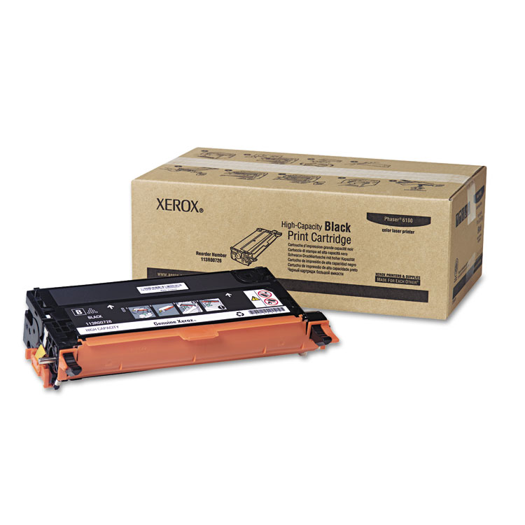 Xerox 113R00726 High-Yield Toner, 8,000 Page-Yield, Black (XER113R00726)