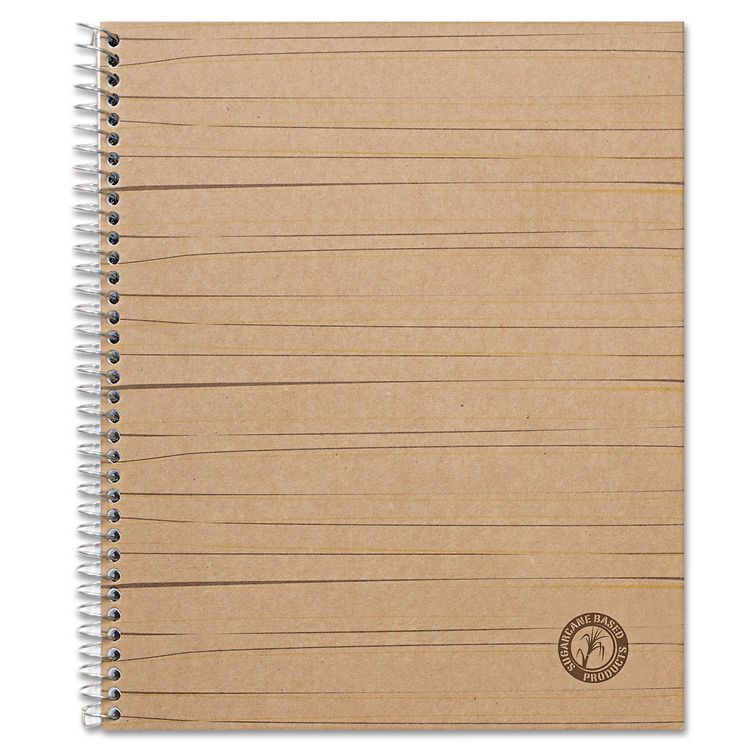 Universal Deluxe Sugarcane Based Notebooks, 1-Subject, Medium/College Rule, Brown Kraft Cover, (100) 11 x 8.5 Sheets (UNV66208)