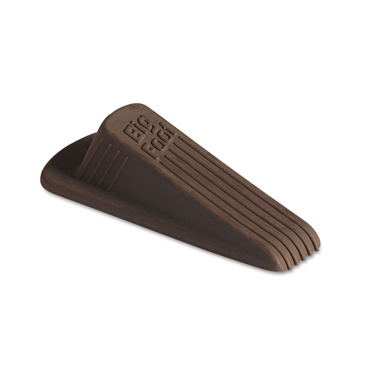 Master Caster Big Foot Doorstop, No Slip Rubber Wedge, 2.25w x 4.75d x 1.25h, Brown, 2/Pack (MAS00971)