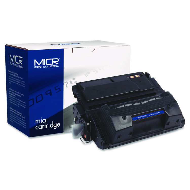 MICR Print Solutions Compatible Q5942X(M) (42XM) High-Yield MICR Toner, 20,000 Page-Yield, Black (MCR42XM)