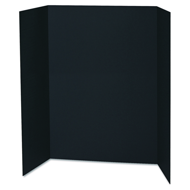 Pacon Spotlight Corrugated Presentation Display Boards, 48 x 36, Black/Kraft, 24/Carton (PAC3766)