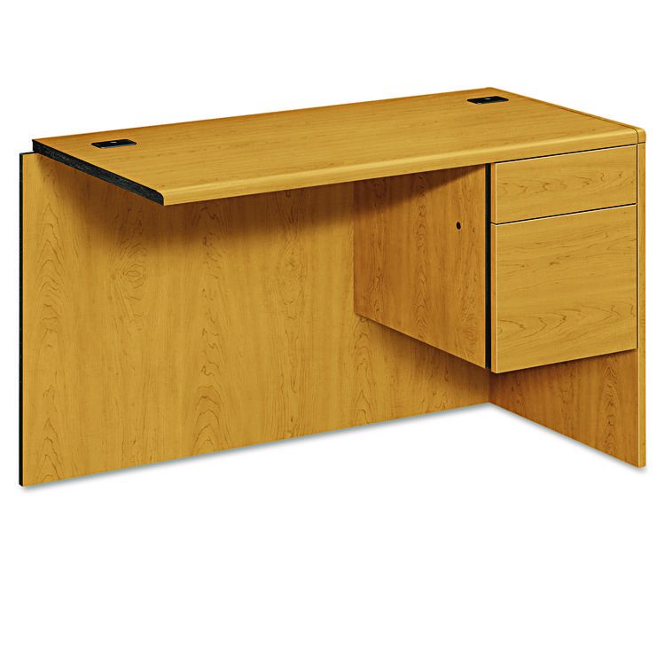 HON 10700 "L" Workstation Return, Right 3/4 Pedestal, 48w x 24d x 29.5h, Harvest (HON10715RCC)
