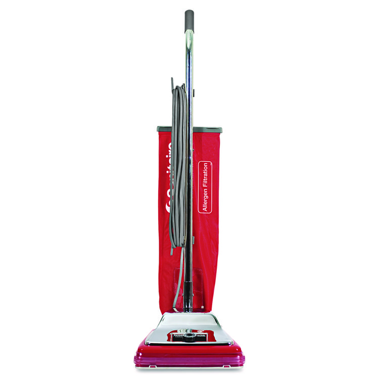 Sanitaire TRADITION Upright Vacuum SC888K, 12" Cleaning Path, Chrome/Red (EURSC888N)