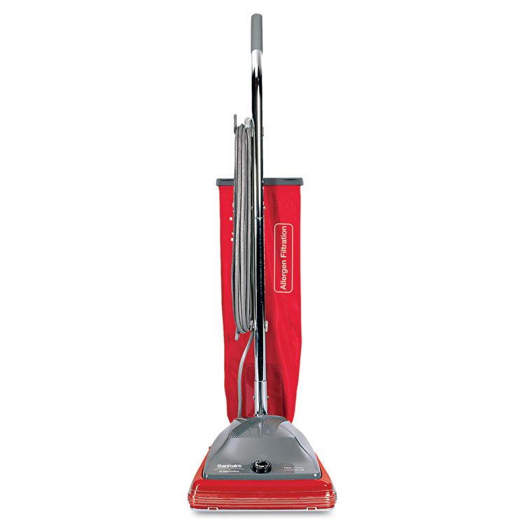 Sanitaire TRADITION Upright Vacuum SC688A, 12" Cleaning Path, Gray/Red (EURSC688B)