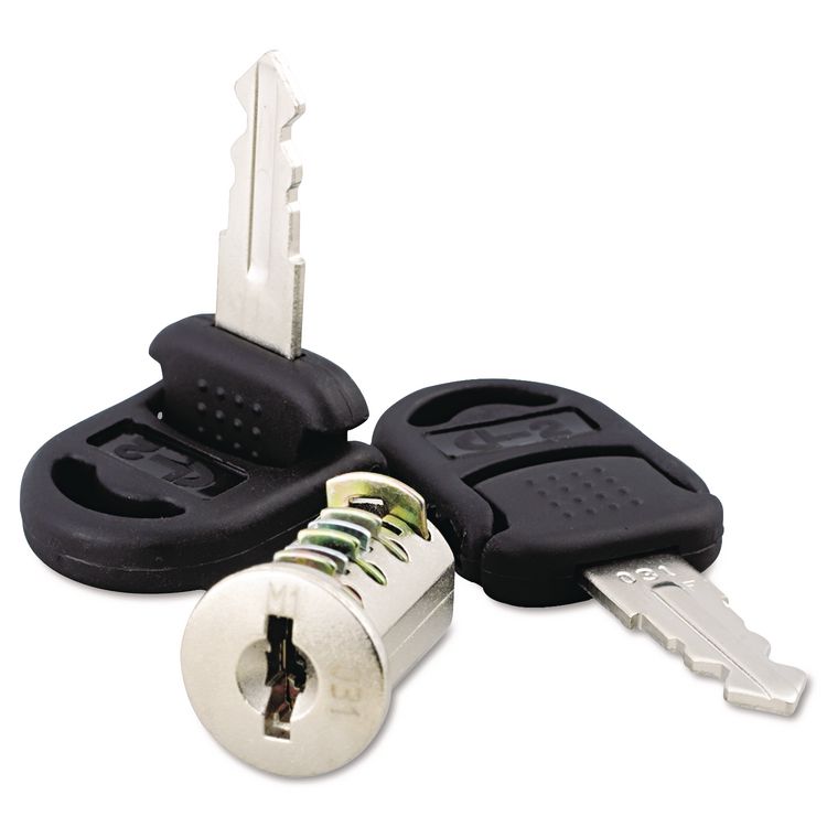 Alera Core Removable Lock and Key Set, Silver, 2 Keys (ALEVA501111)