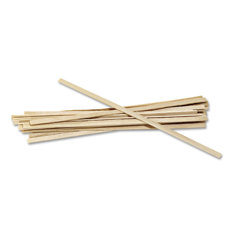 AmerCareRoyal Wood Coffee Stirrers, 5.5", 10,000/Carton (RPPR810CT)