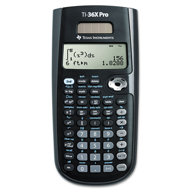 Texas Instruments TI-36X Pro Scientific Calculator, 16-Digit LCD (TEXTI36XPRO)