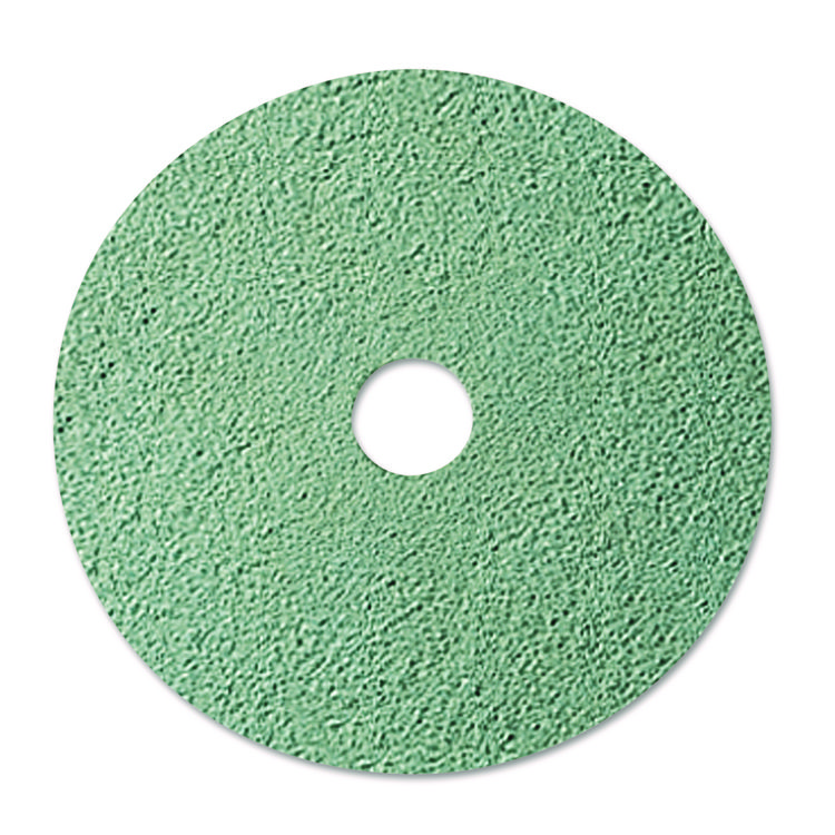 3M Ultra High-Speed Floor Burnishing Pads 3100, 20" Diameter, Aqua, 5/Carton (MMM08753)