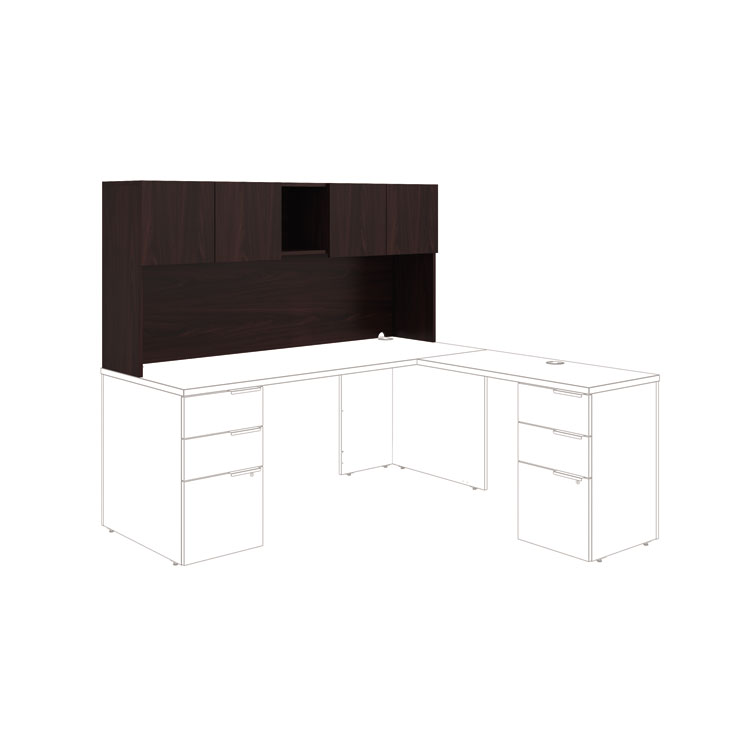 HON Voi Stack-On Storage Unit, 72w x 14.25d x 35h, Mahogany (HONVHBF72N)