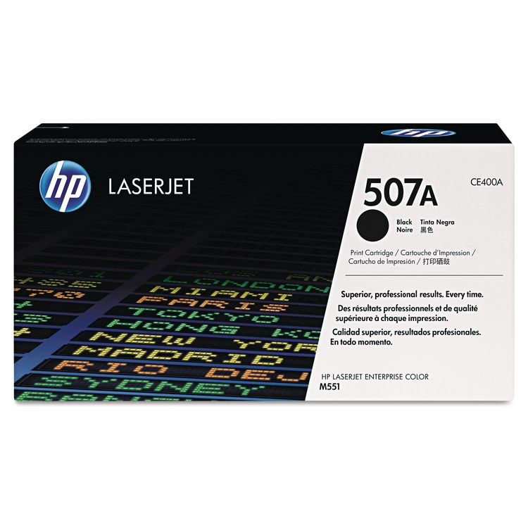 HP HP 507A, (CE400A) Black Original LaserJet Toner Cartridge (HEWCE400A)