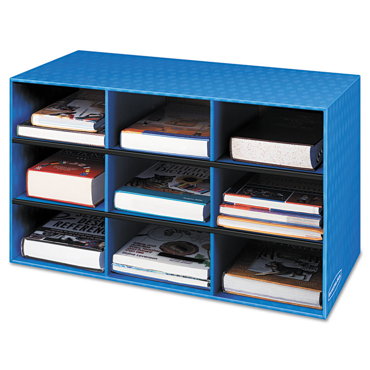 Bankers Box Classroom Literature Sorter, 9 Compartments, 28.25 x 13 x 16, Blue (FEL3380701)