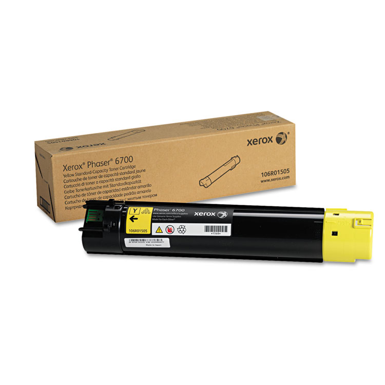 Xerox 106R01505 Toner, 5,000 Page-Yield, Yellow (XER106R01505)