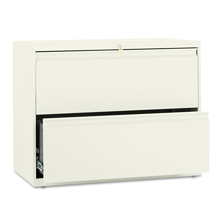 HON Brigade 800 Series Lateral File, 2 Legal/Letter-Size File Drawers, Putty, 36" x 18" x 28" (HON882LL)