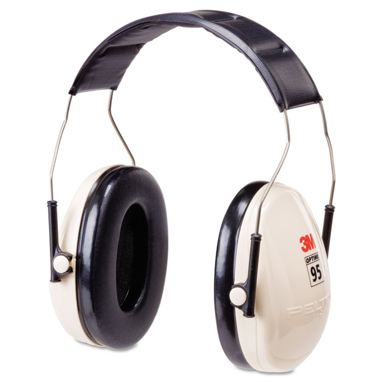 3M PELTOR OPTIME 95 Low-Profile Folding Ear Muff H6f/V, 21 dB, Beige/Black (MMMH6FV)