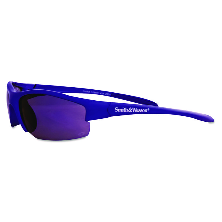 Smith & Wesson Equalizer Safety Eyewear, Blue Frame, Blue Mirror Lens (ANS21301)