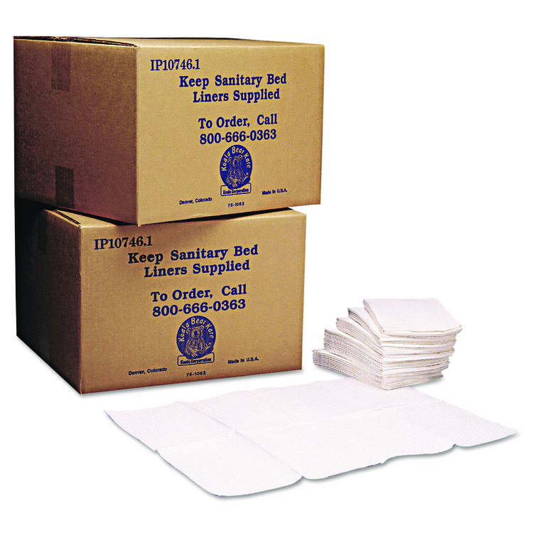 Koala Kare Baby Changing Station Sanitary Bed Liners, 13 x 19, White, 500/Carton (KKPKB15099)