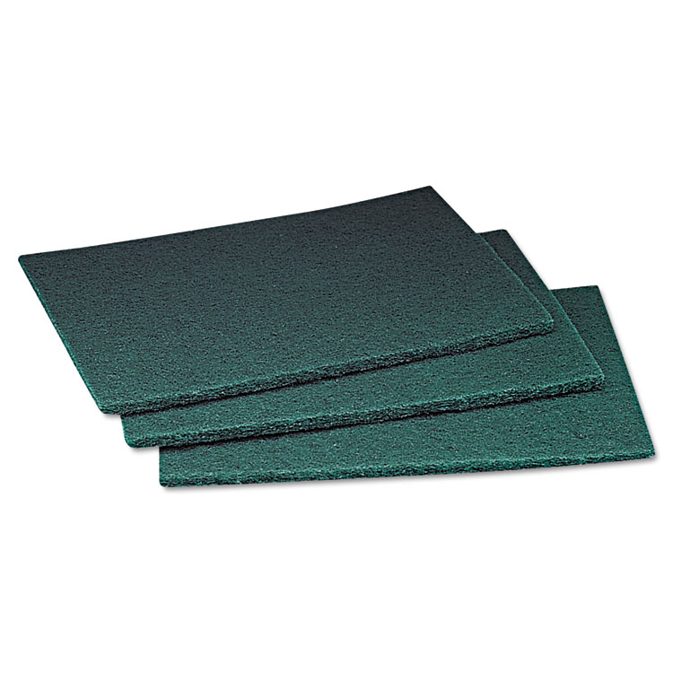 Scotch-Brite PROFESSIONAL Commercial Scouring Pad, 6 x 9, Green, 20 Pads/Box, 3 Boxes/Carton (MMM08293)