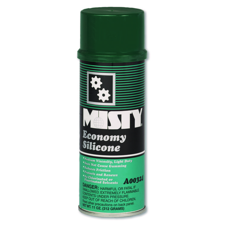 Misty Economy Silicone Spray Lubricant, 11 oz Aerosol Can, 12/Carton (AMR1002077)