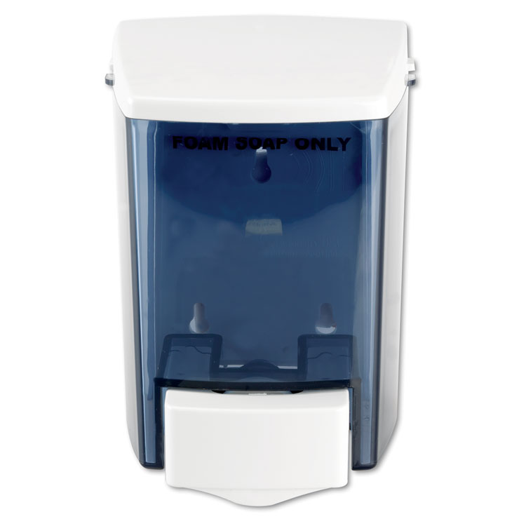 Impact Encore Foam-eeze Bulk Foam Soap Dispenser, See Thru, 900 mL, 4.5 x 4 x 6.25, White (IMP9335)
