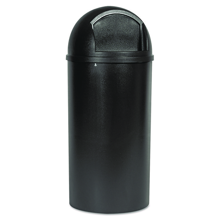 Rubbermaid Commercial Marshal Classic Container, 25 gal, Plastic, Brown (RCP817088BRO)