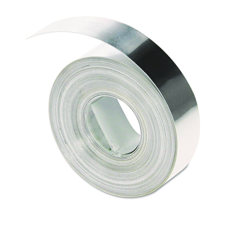 DYMO Rhino Metal Label Non-Adhesive Tape, 0.5" x 16 ft, Aluminum (DYM31000)