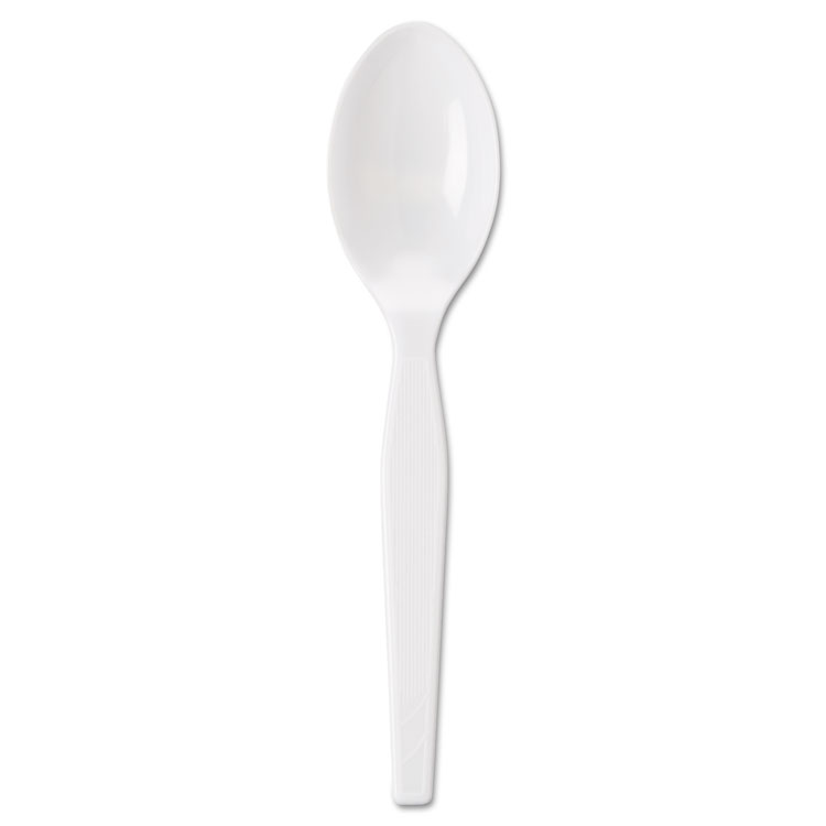 Dixie Individually Wrapped Mediumweight Polystyrene Cutlery, Spoon, Plastic, White, 1,000/Carton (DXETM23C7)