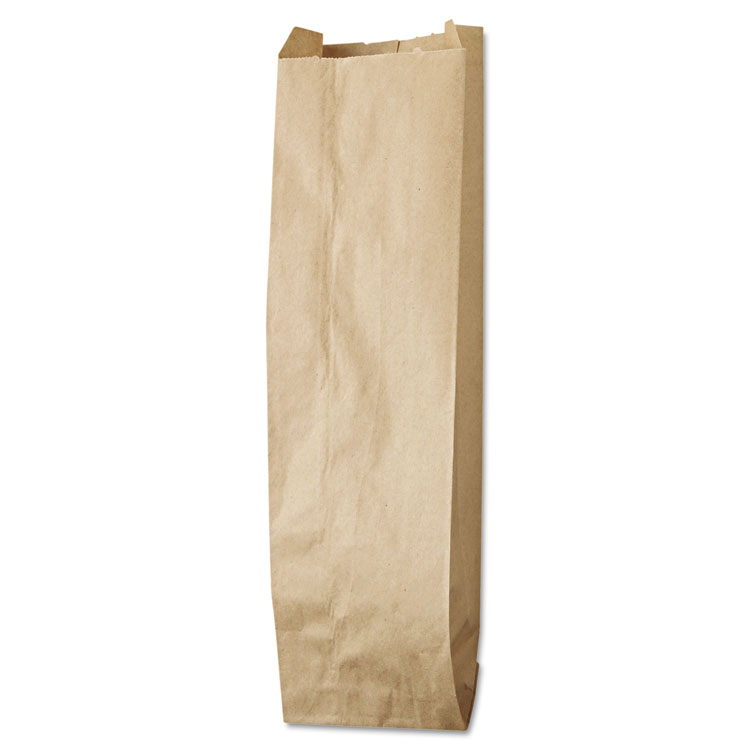 General Liquor-Takeout Quart-Sized Paper Bags, Quart Size, 35# Basis Weight, 4.25" x 2.5" x 16", Kraft, 500/Bundle (BAGLQQUART500)