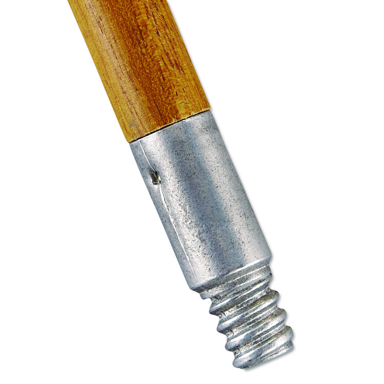 Rubbermaid Commercial Lacquered-Wood Threaded-Tip Broom/Sweep Handle, 0.94" dia x 60", Natural (RCP6364)
