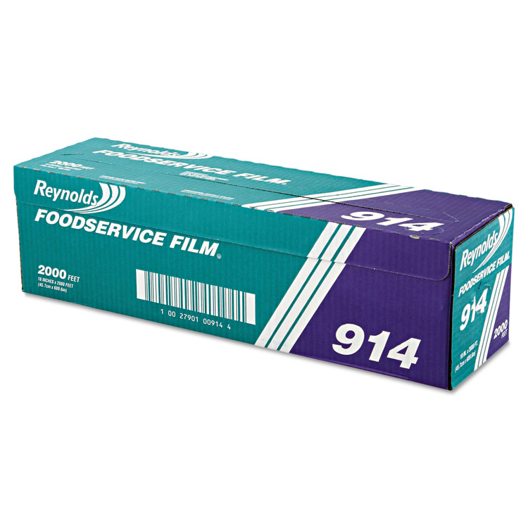 Reynolds Wrap PVC Film Roll with Cutter Box, 18" x 2,000 ft (RFP914)