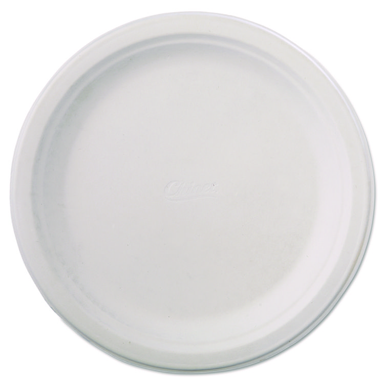 Chinet Classic Paper Dinnerware, Plate, 9.75" dia, White, 125/Pack, 4 Packs/Carton (HUH21232)