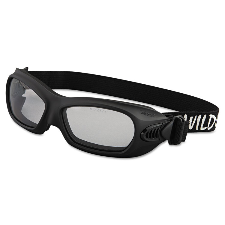 KleenGuard V80 WildCat Safety Goggles, Black Frame, Clear Lens (ANS20525)