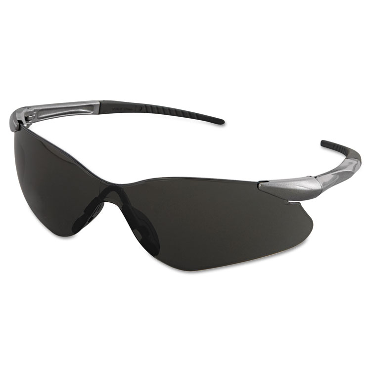 KleenGuard Nemesis VL Safety Glasses, Gunmetal Frame, Smoke Uncoated Lens (ANS25704)